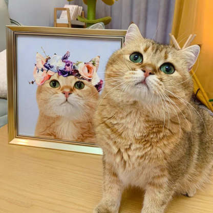 Custom Pet Portait in Famous Painting