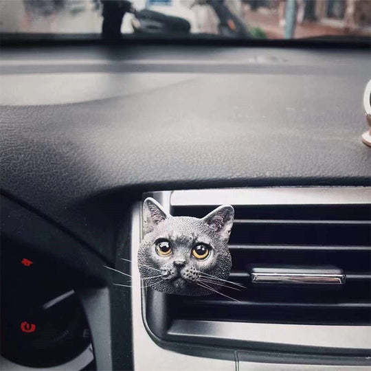 Hand-carved Pet Portrait Plaster Car Freshener