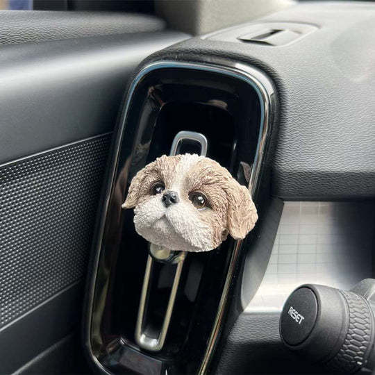 Hand-carved Pet Portrait Plaster Car Freshener