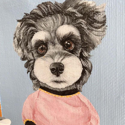 Hand Painted Pet Portrait Custom Bag