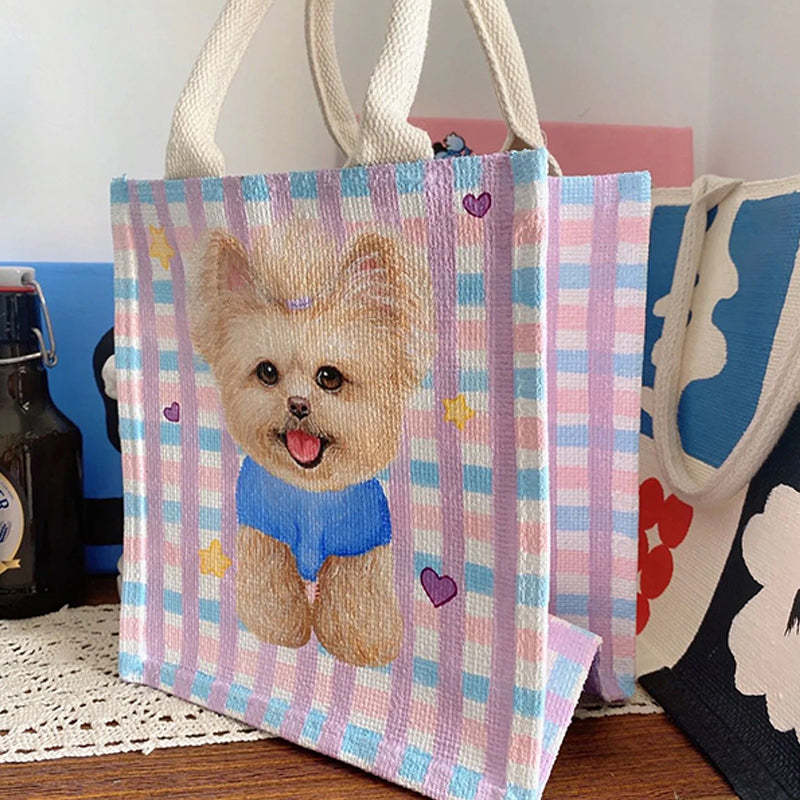Hand Painted Pet Portrait Custom Bag