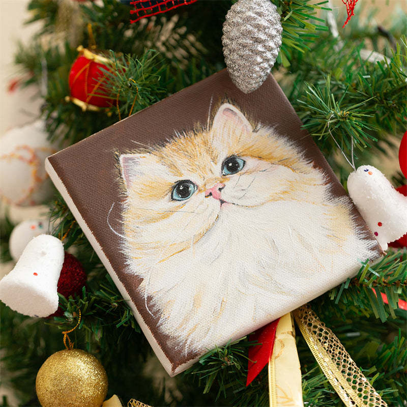 Hand-Painted Pet Portrait Oil Painting