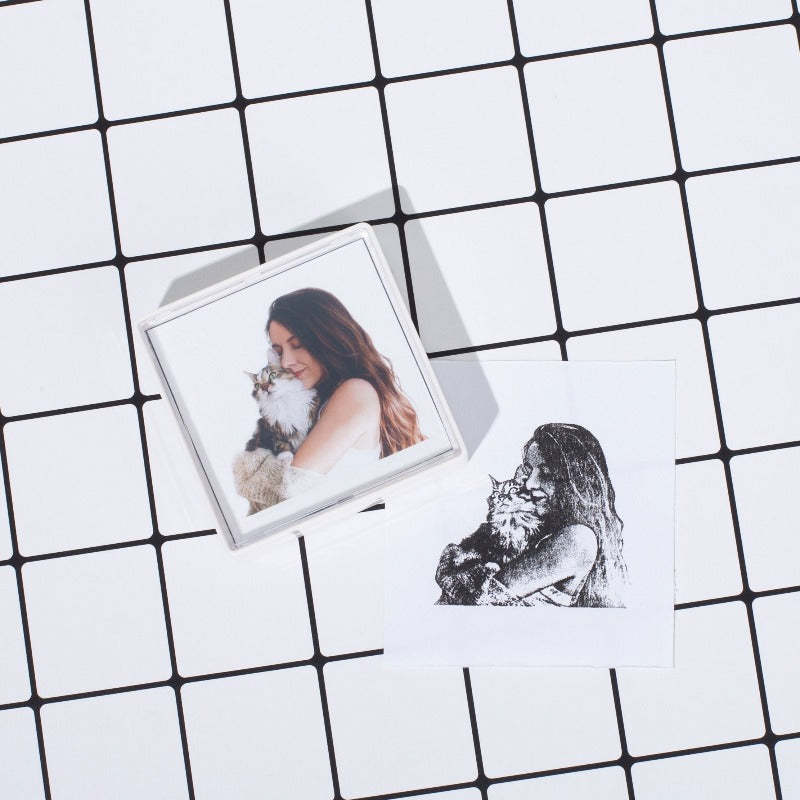 Custom Family Portrait Stamp - Personalized Face Stamps & Paint Stamps