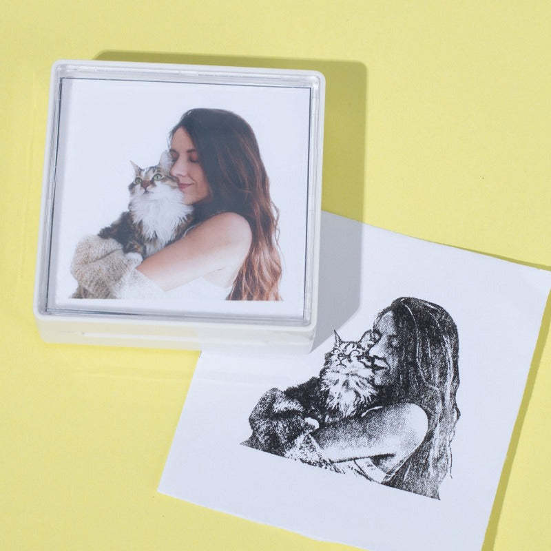 Custom Family Portrait Stamp