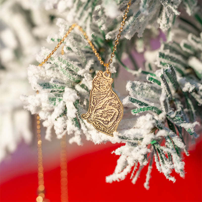 Custom Pet Portrait Necklace