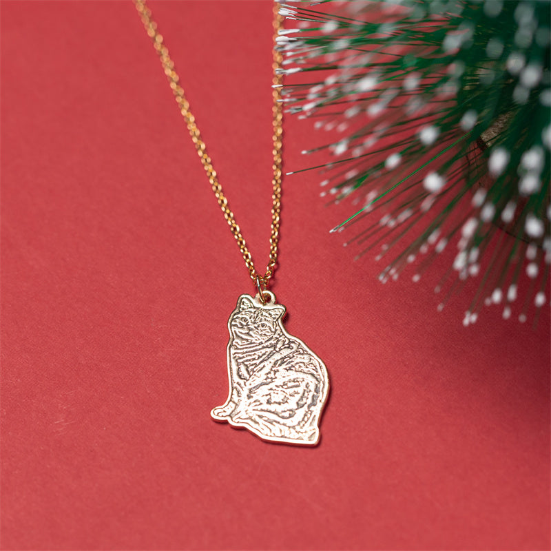 Custom Pet Portrait Necklace