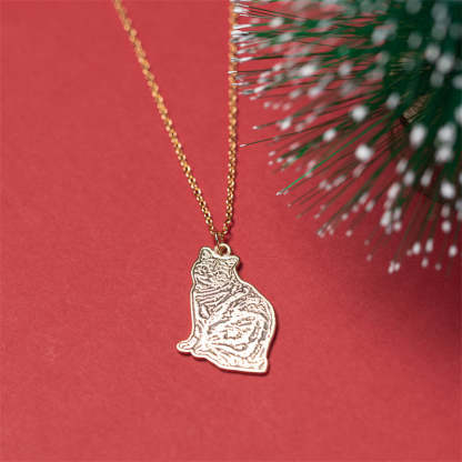 Custom Pet Portrait Necklace