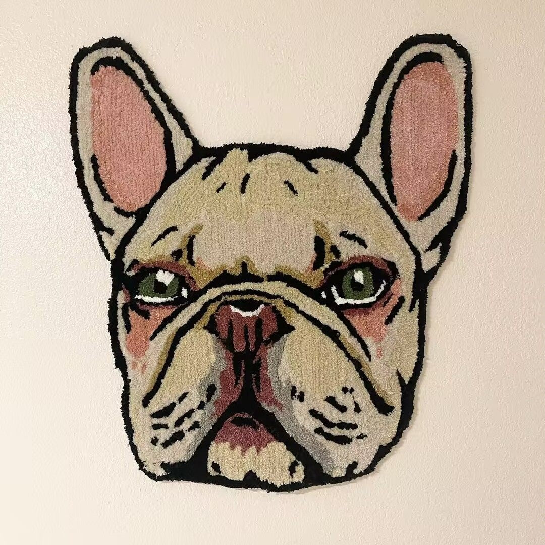 Handmade Pet Portrait Tufted Rug