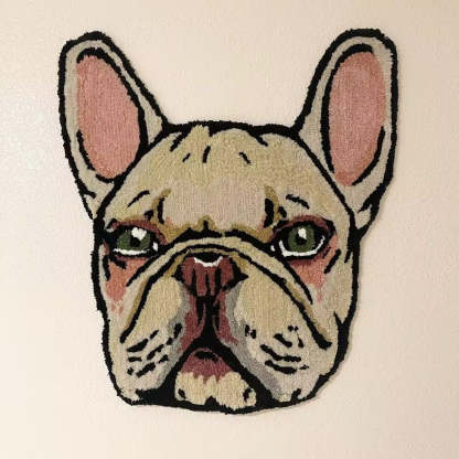 Handmade Pet Portrait Tufted Rug