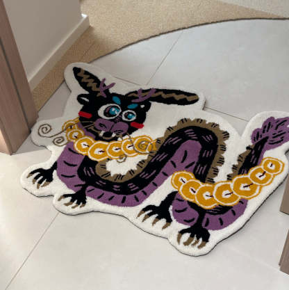 Handmade Pet Portrait Tufted Rug