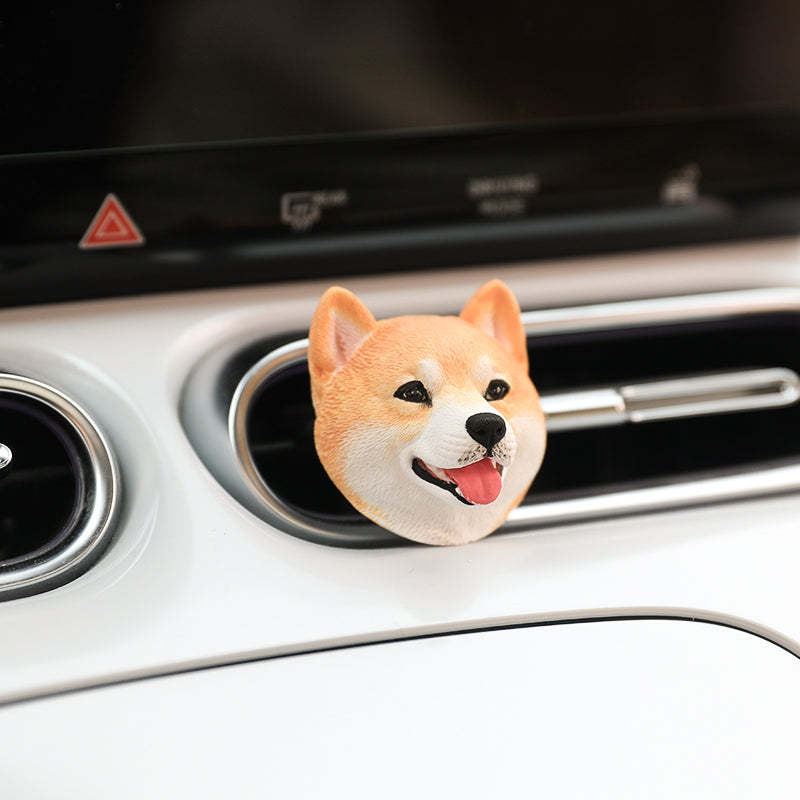 Hand-carved Pet Portrait Plaster Car Freshener