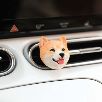 Hand-carved Pet Portrait Plaster Car Freshener