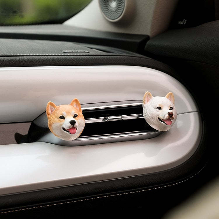 Hand-carved Pet Portrait Plaster Car Freshener