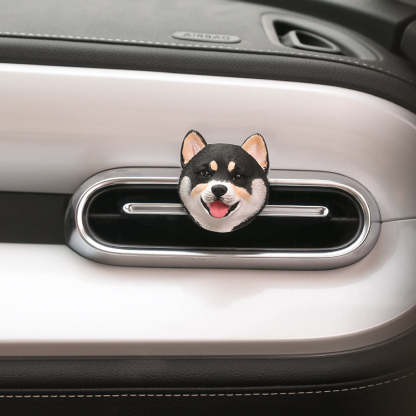 Hand-carved Pet Portrait Plaster Car Freshener
