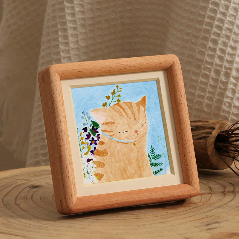 Hand-Painted Pet Portrait Watercolor Painting