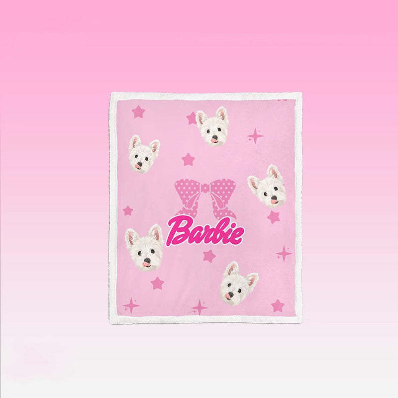 Custom Pet Portrait Blanket