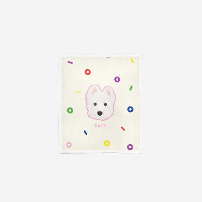 Custom Pet Portrait Blanket