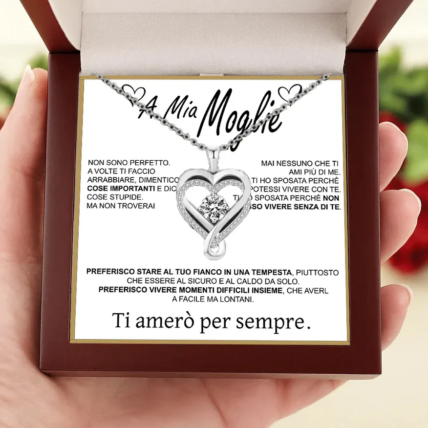 "A Mia Moglie" Collana Cuore