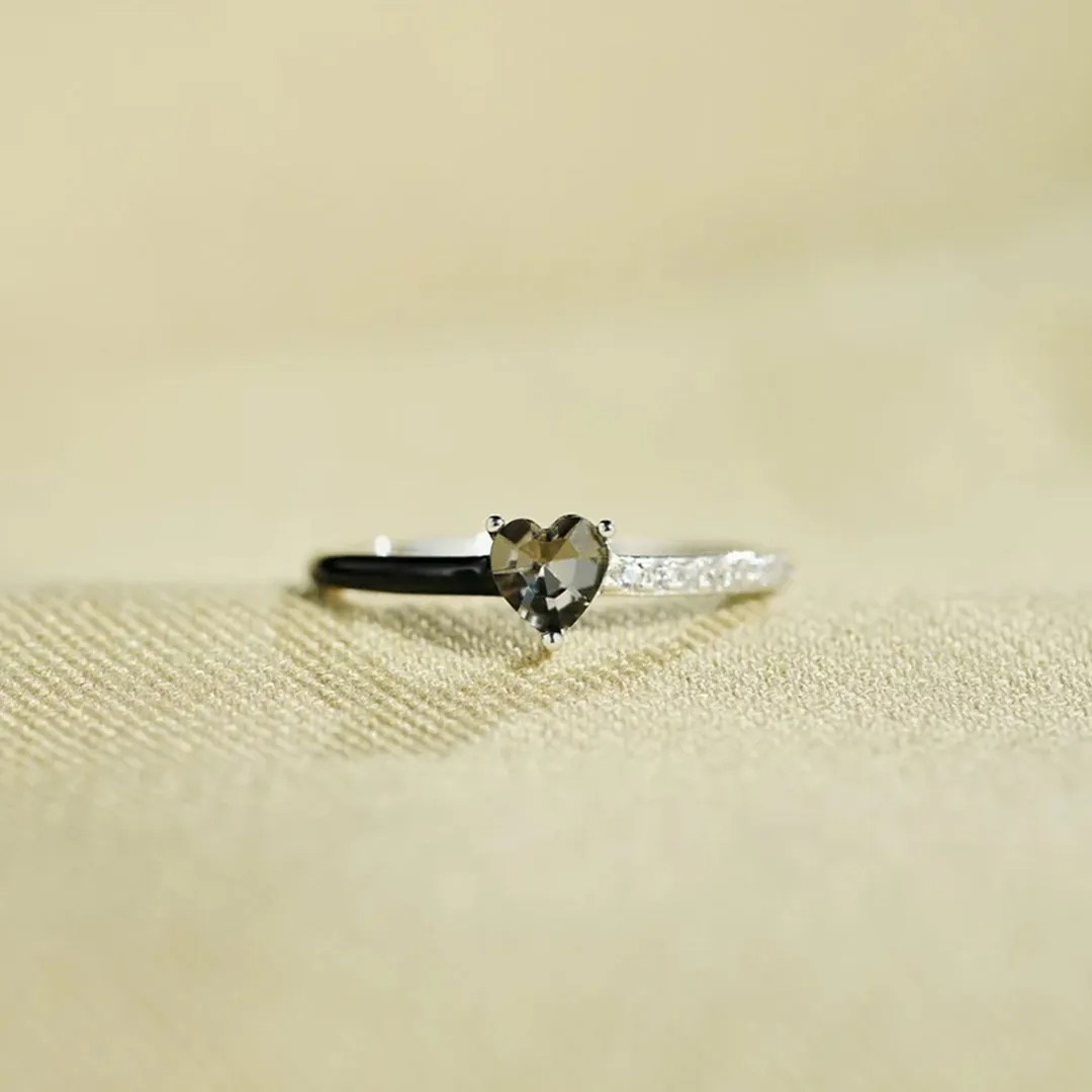 Anillo De Esmalte Blanco Estoy Eligiendo Mi Paz