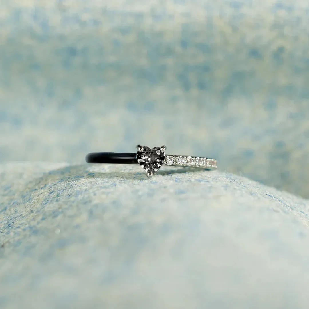 Anillo De Esmalte Blanco Estoy Eligiendo Mi Paz