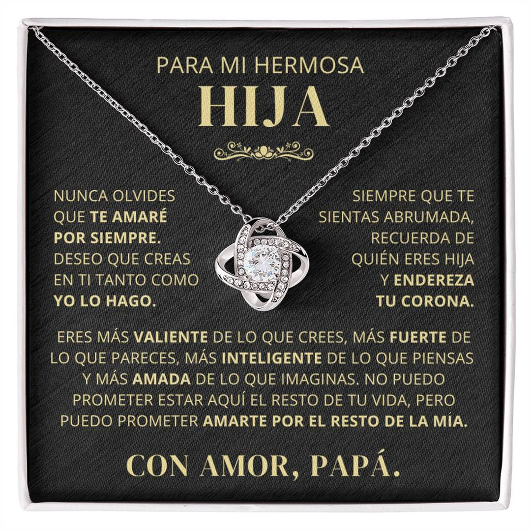 Para mi Hija - Collar de nudo de amor