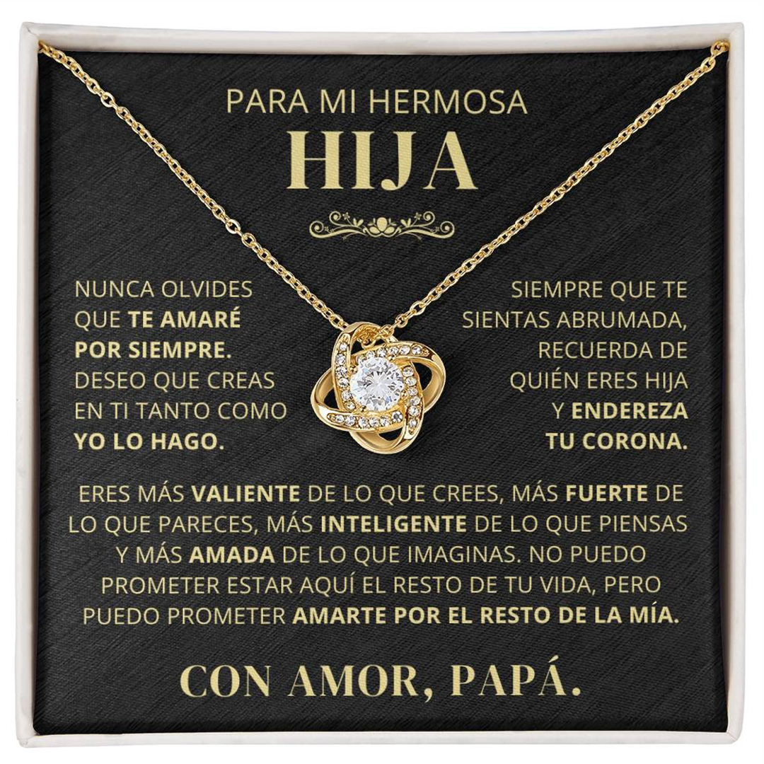 Para mi Hija - Collar de nudo de amor