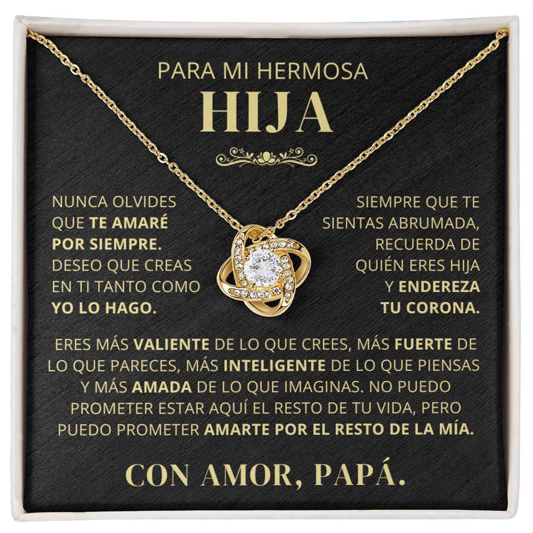 Para mi Hija - Collar de nudo de amor