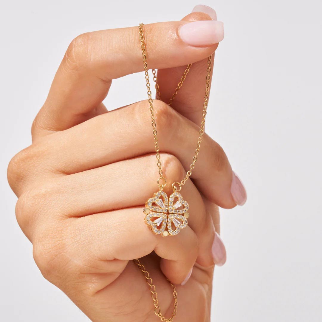 Collar de la Suerte Trébol de 4 Hojas