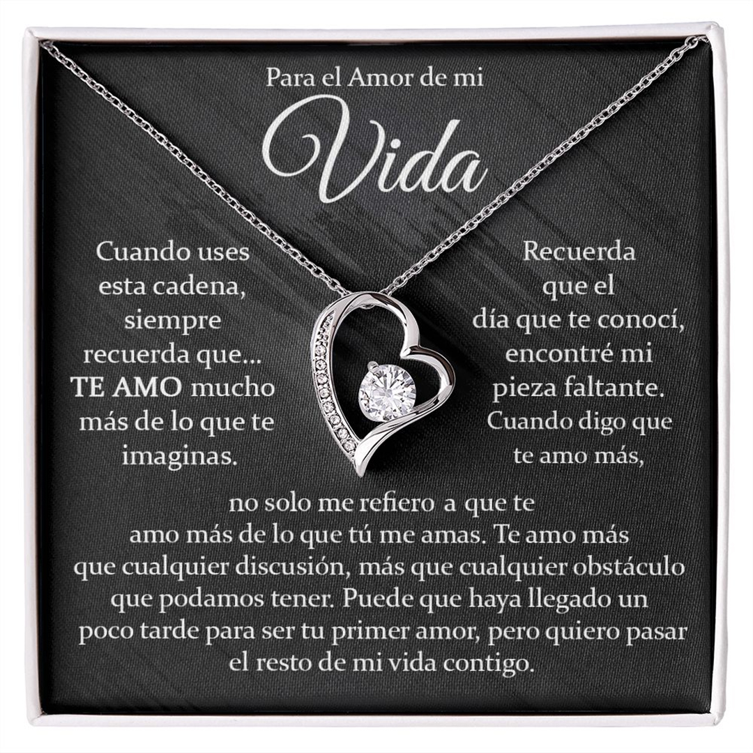 Para Mi Esposa-Amor Collar Pendiente