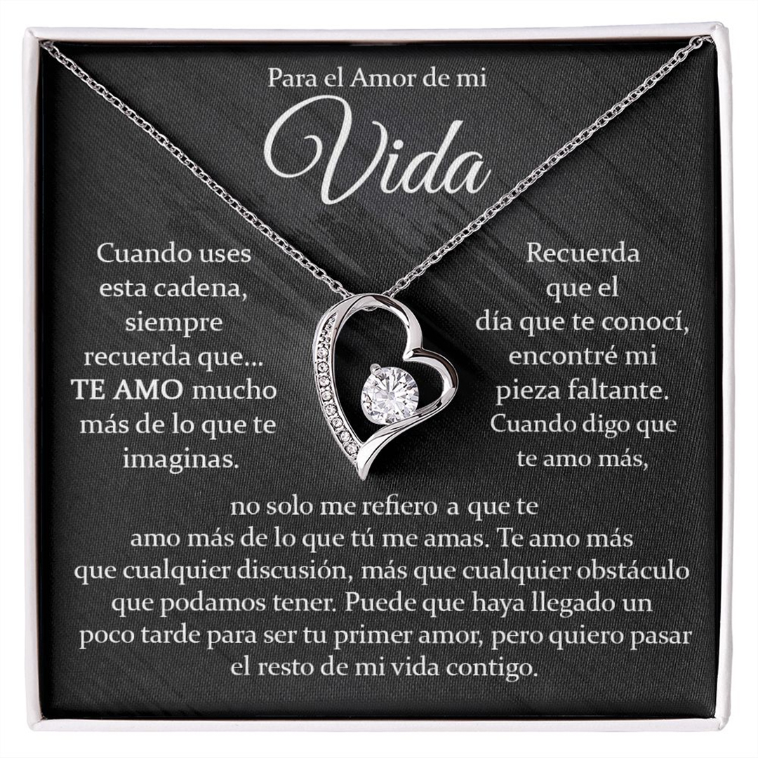 Para Mi Esposa-Amor Collar Pendiente