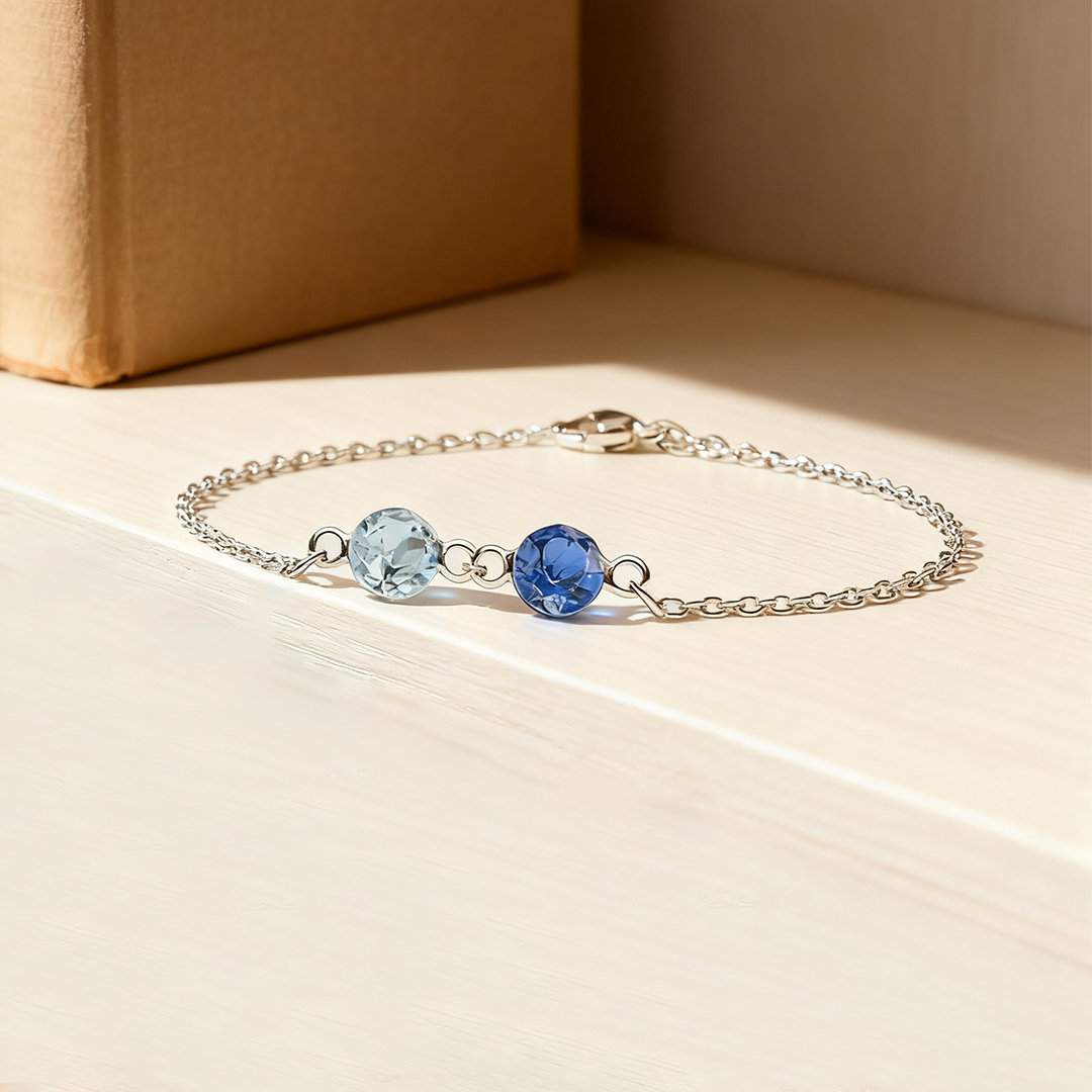 Por Amor - Pulsera de Piedras Natales para Pareja