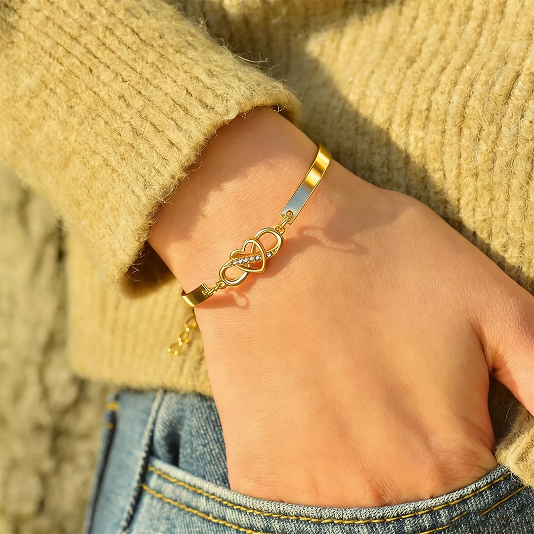 A mi alma gemela – Pulsera corazón infinito