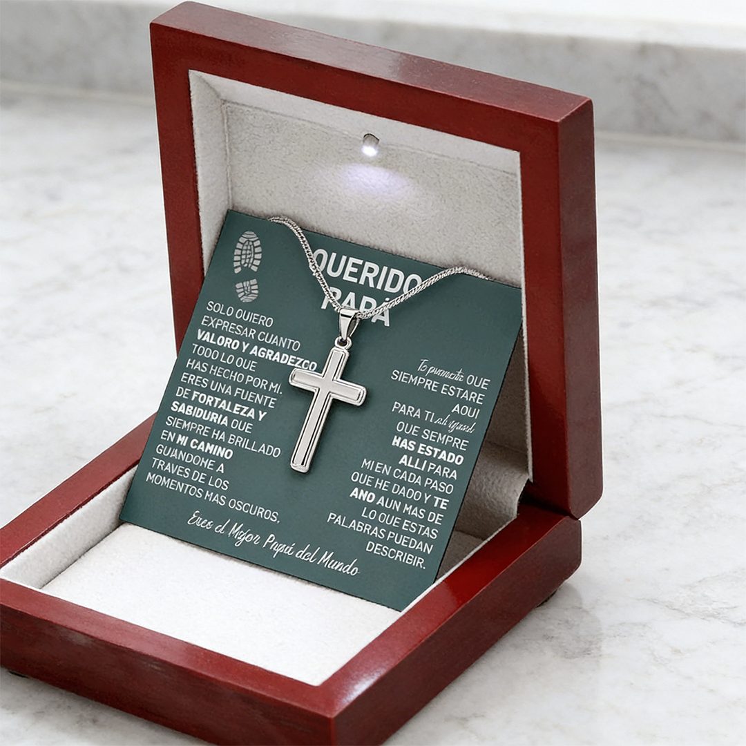 Querido Papá - Collar de Cruz