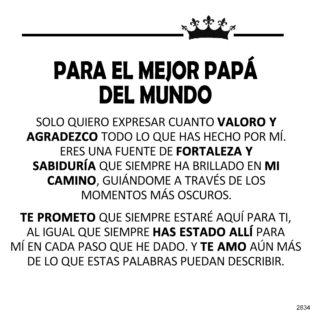 Para el Mejor Papá del Mundo - Pulsera "Te Amaré por Siempre"