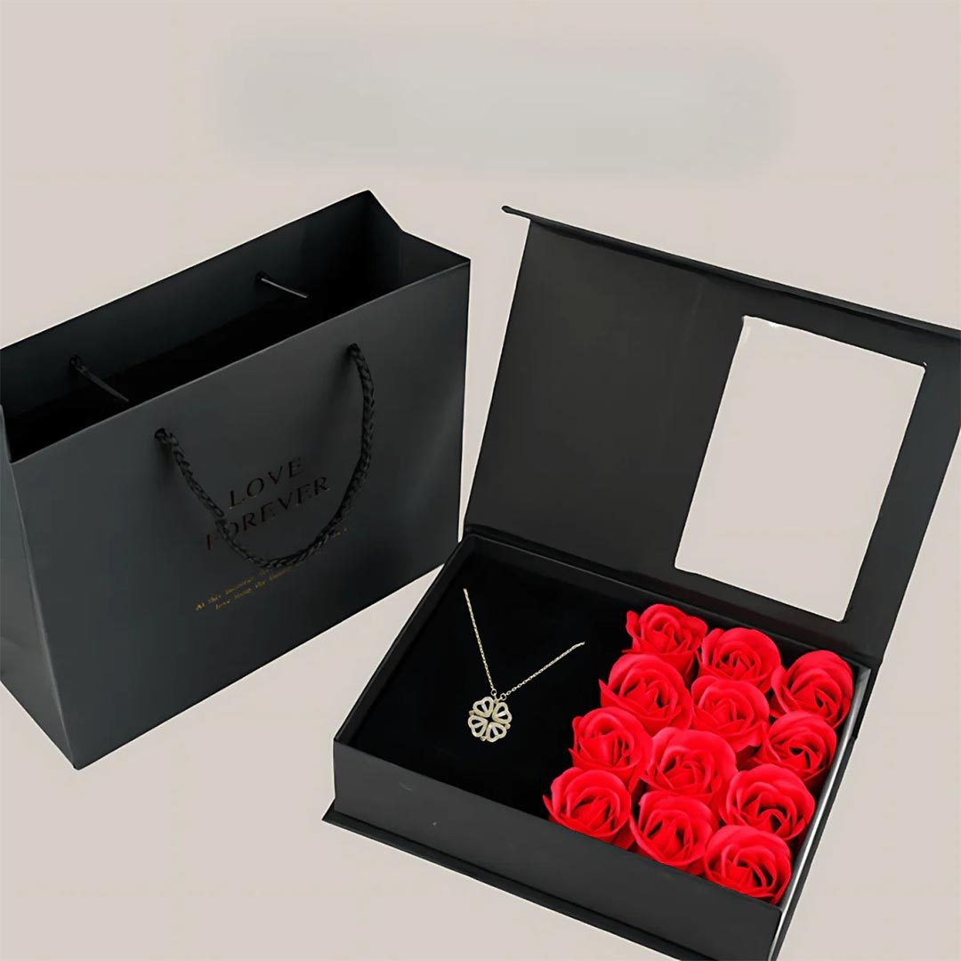 Collar de la Suerte Trébol de 4 Hojas