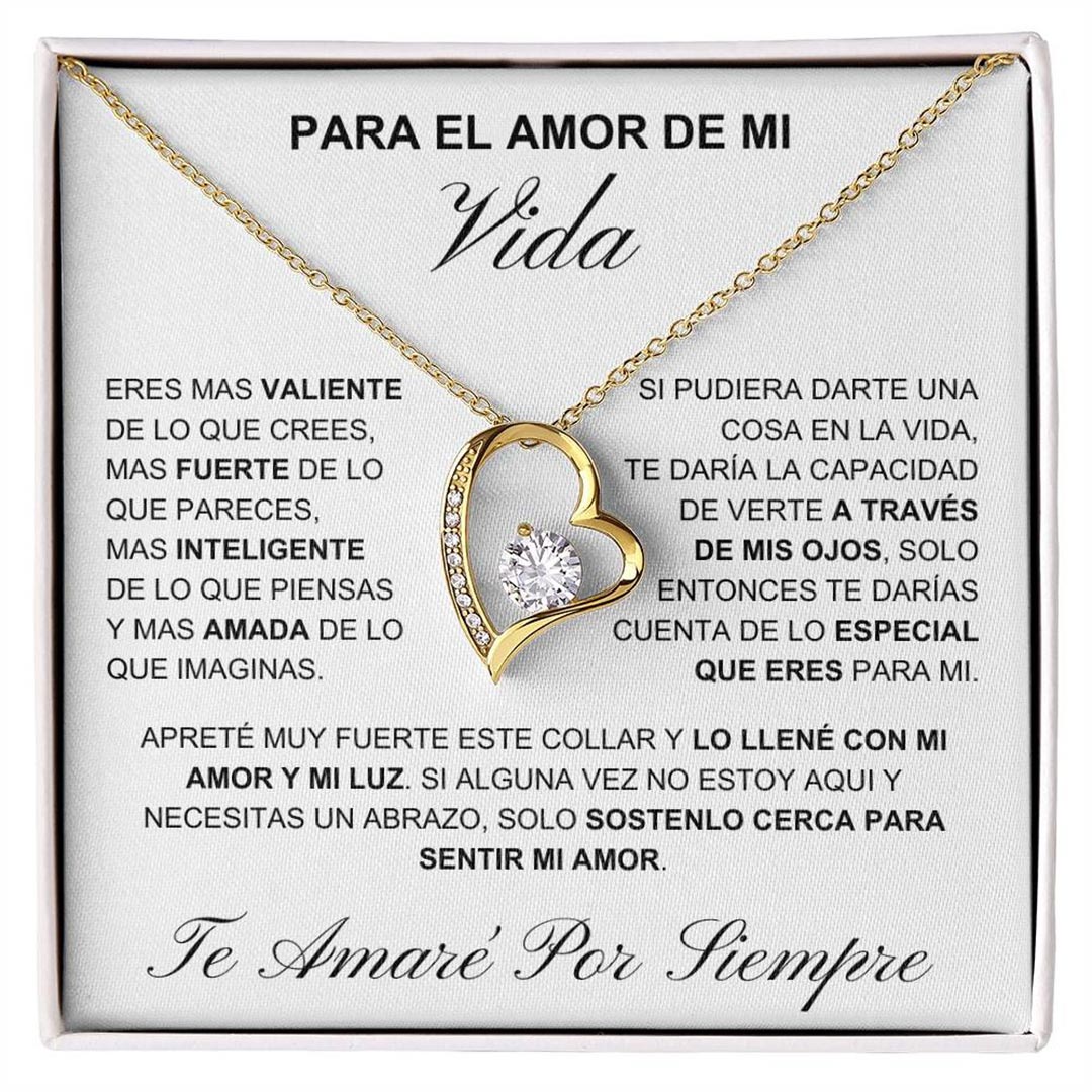 Para Mi Vida - Collar De Corazón Amor Eterno