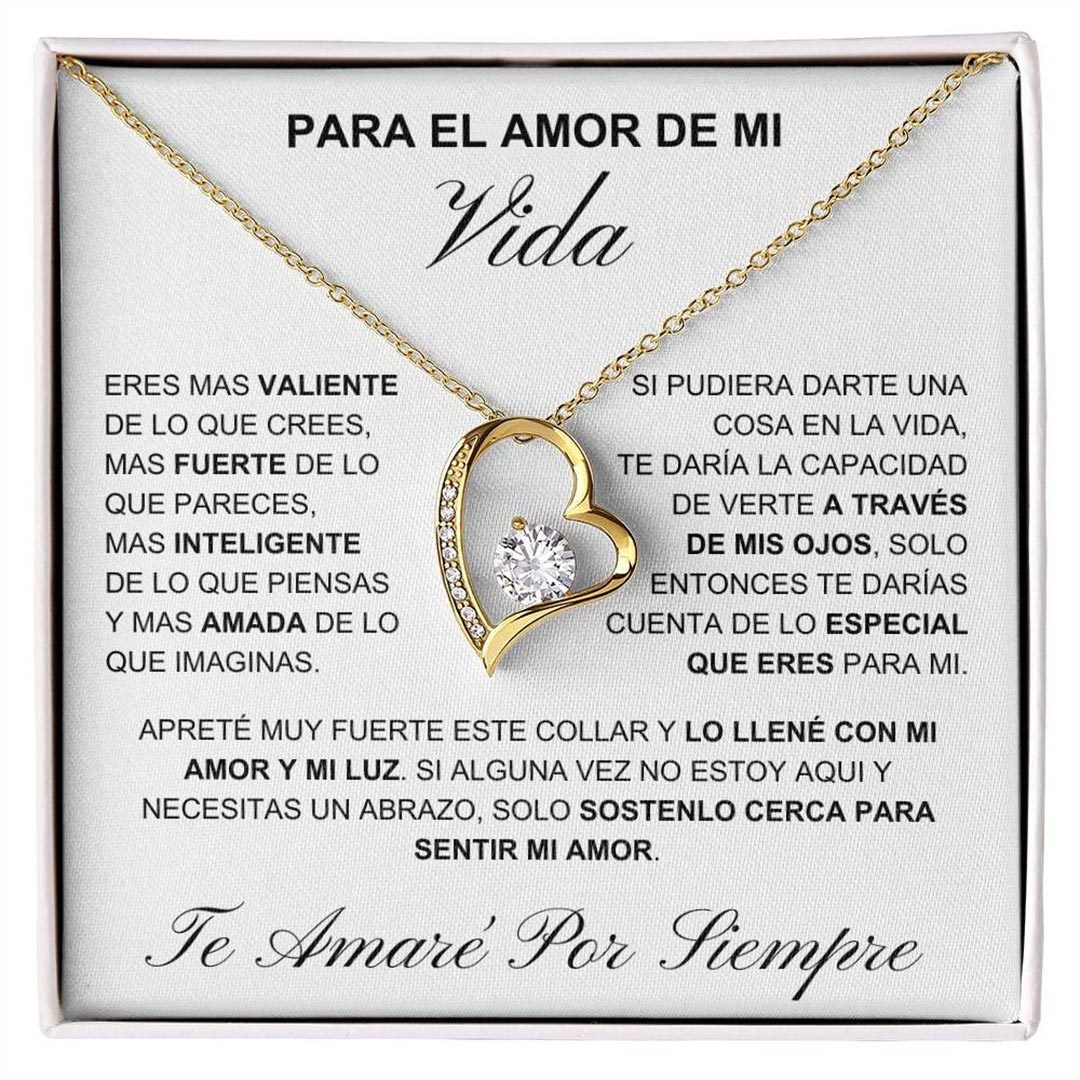 Para Mi Vida - Collar De Corazón Amor Eterno