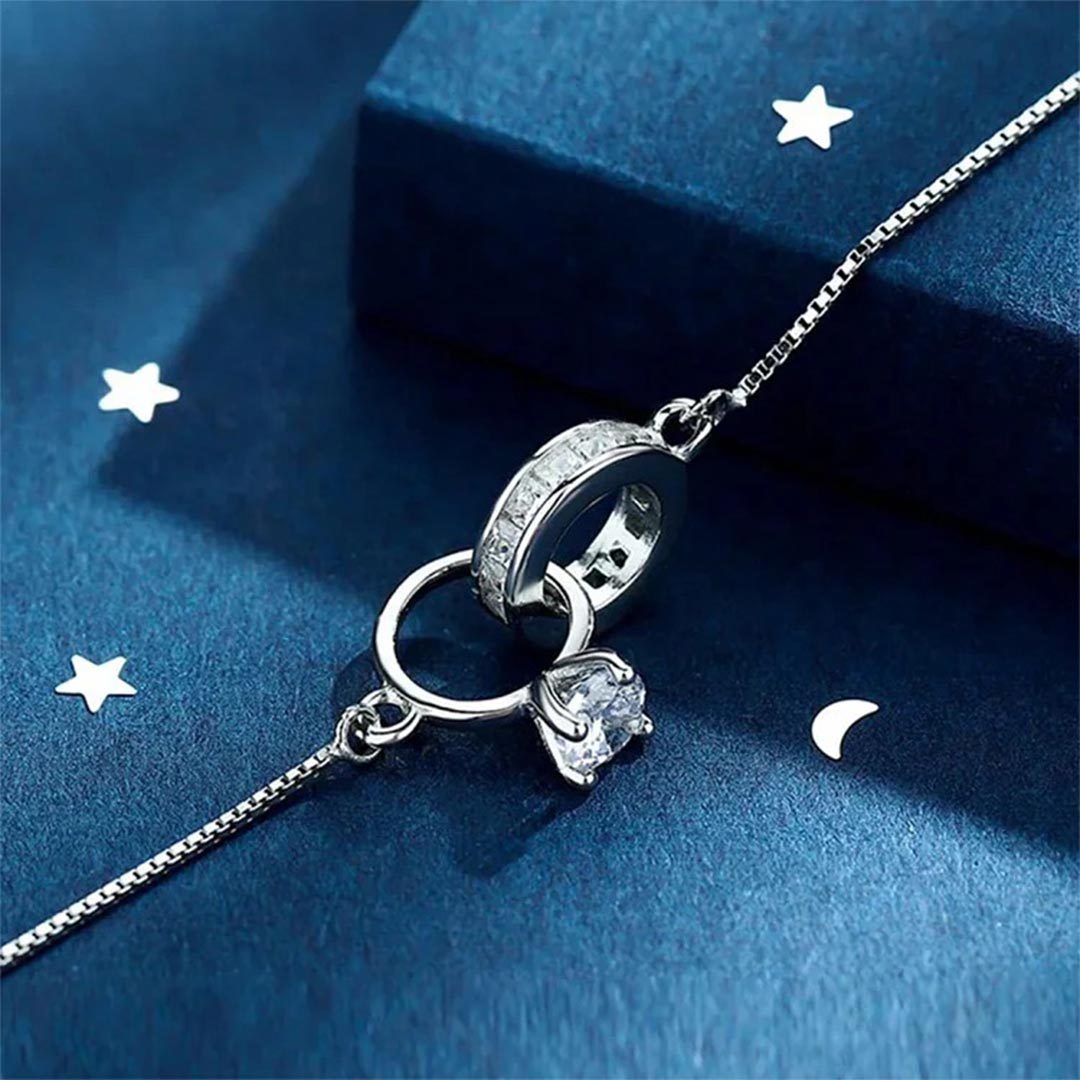 Por Amor - Pulsera de Diamantes Entrelazados