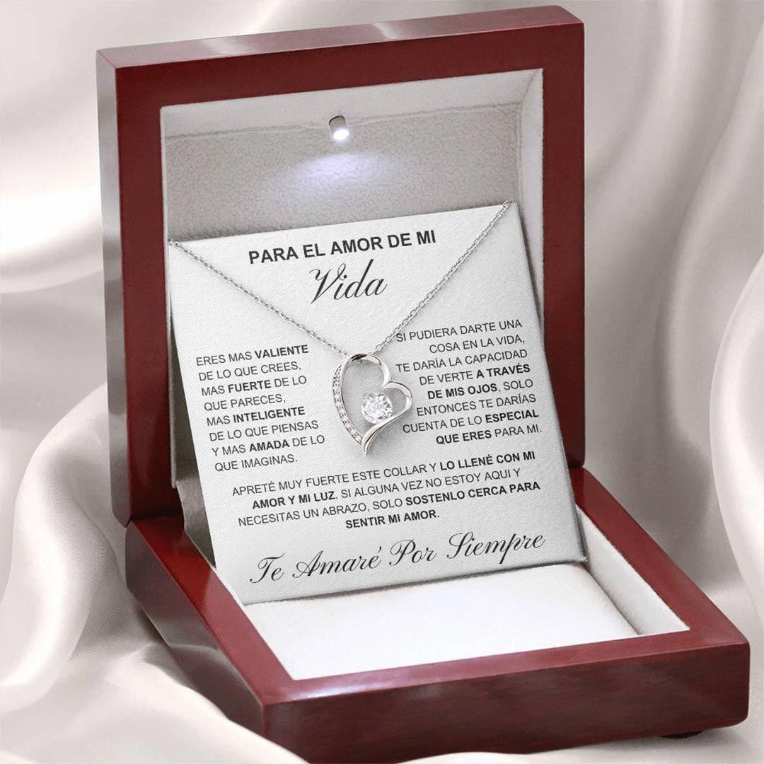 Para Mi Esposa-Amor Collar Pendiente