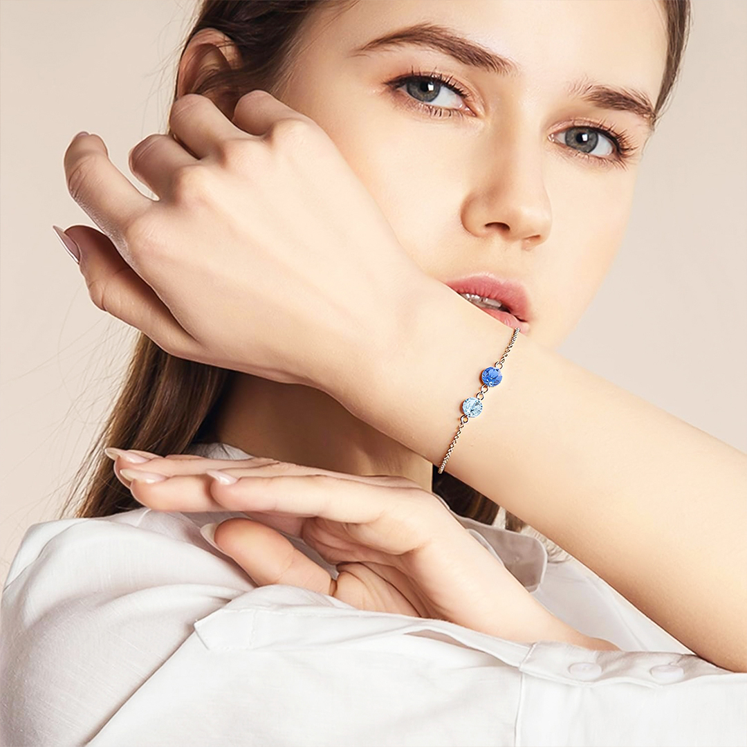 Por Amor - Pulsera de Piedras Natales para Pareja