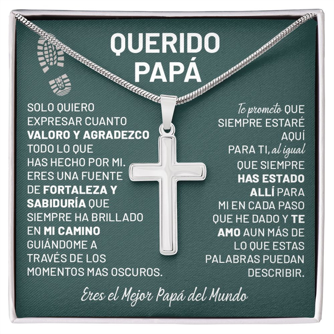Querido Papá - Collar de Cruz