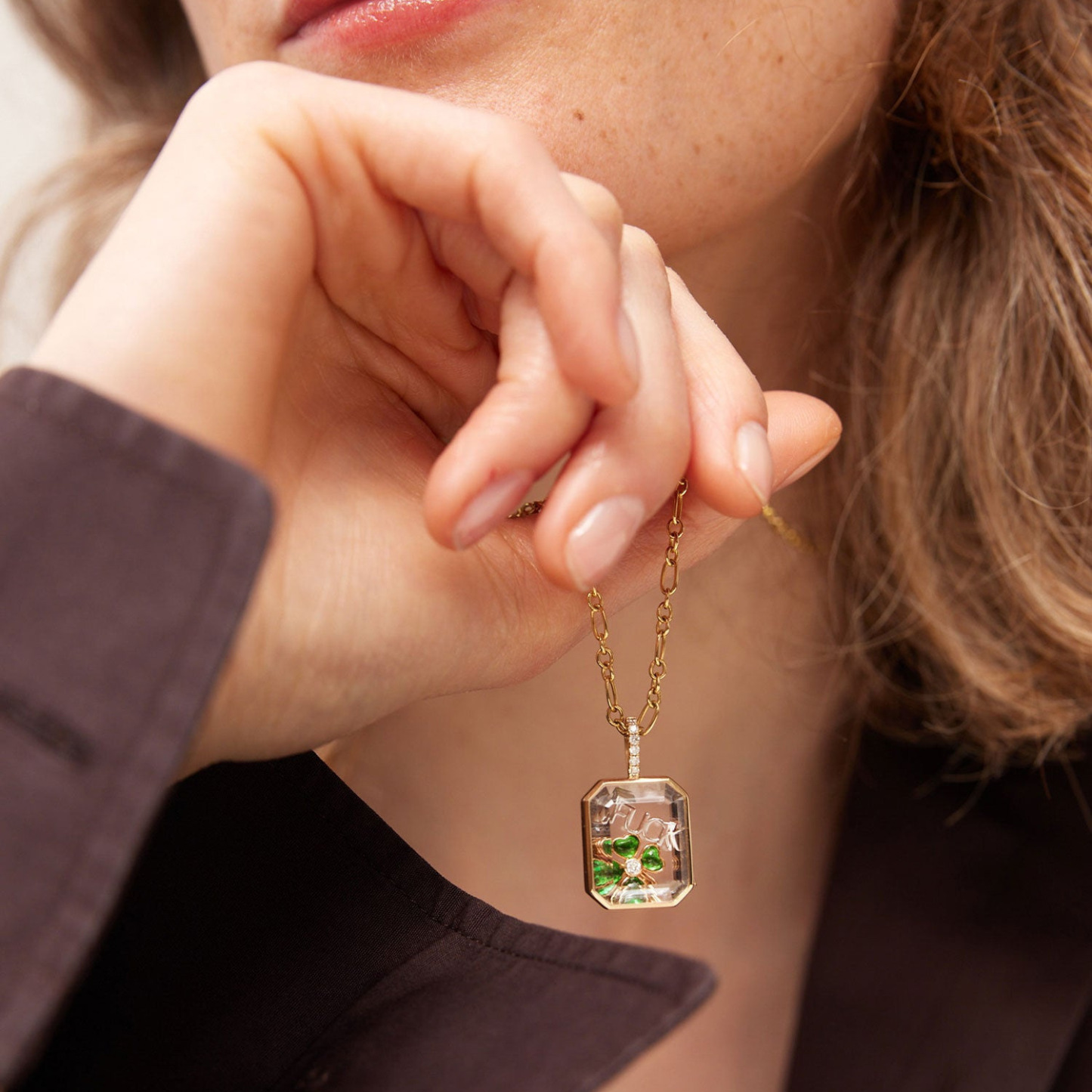 Collar Relicario Con Dijes