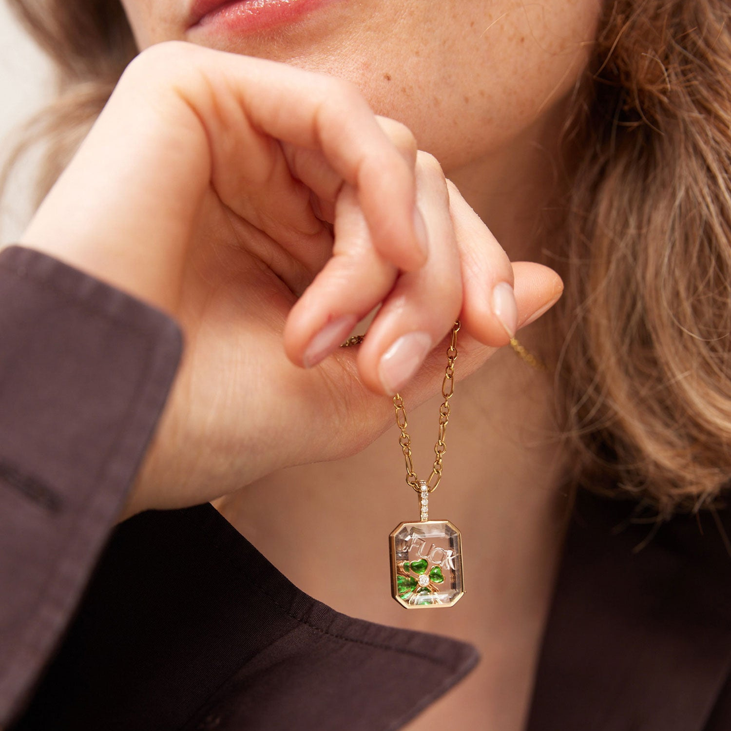 Collar Relicario Con Dijes