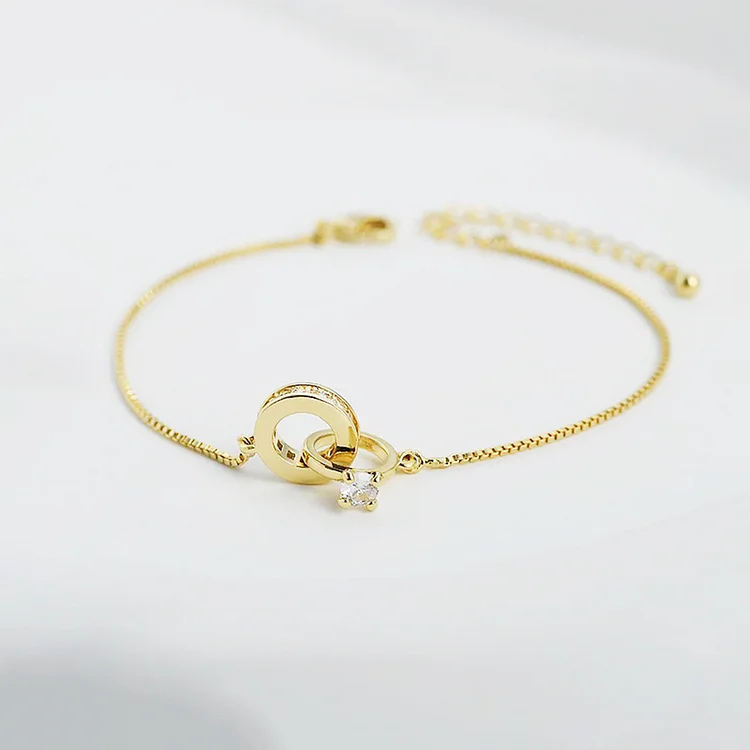 Por Amor - Pulsera de Diamantes Entrelazados