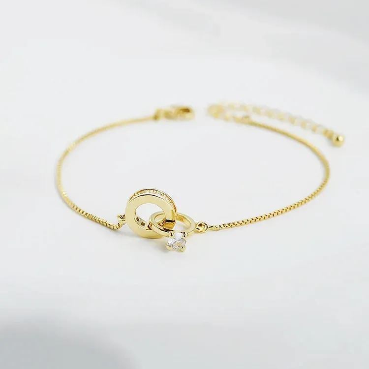 Por Amor - Pulsera de Diamantes Entrelazados