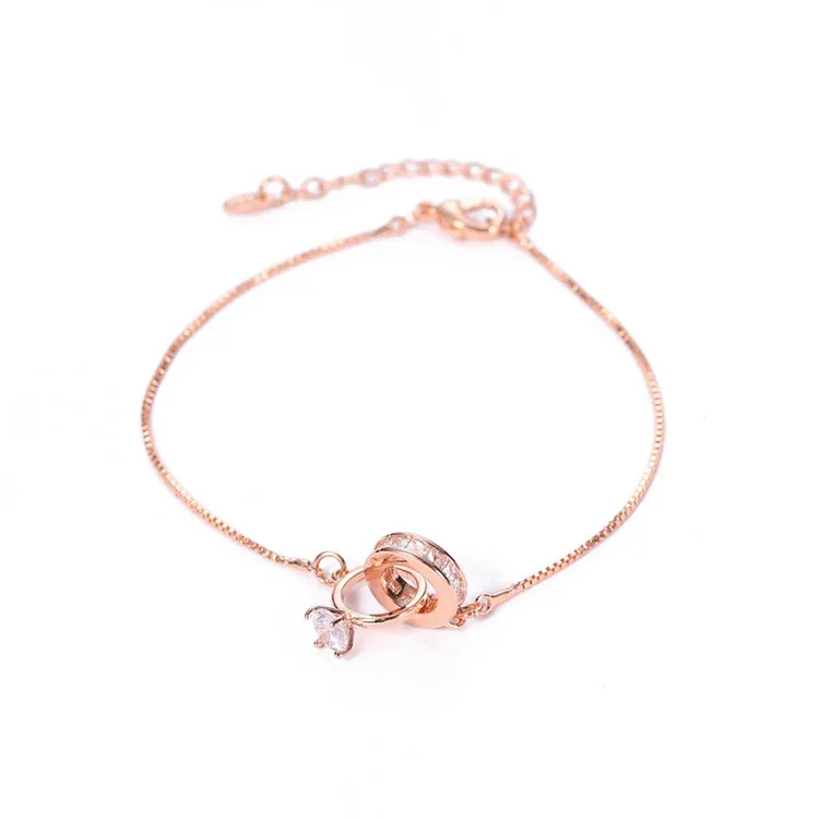 Por Amor - Pulsera de Diamantes Entrelazados