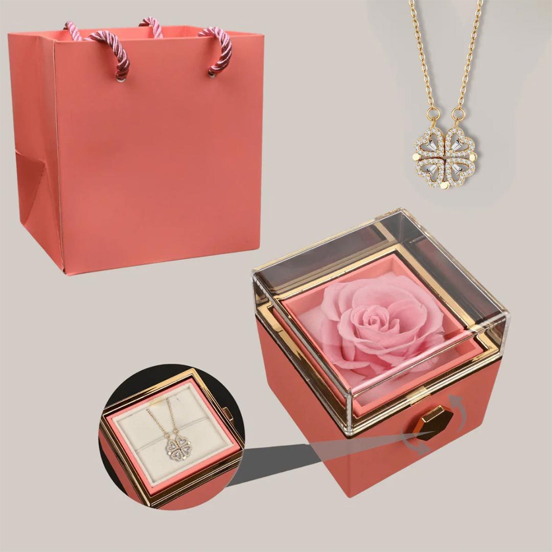 Collar de la Suerte Trébol de 4 Hojas