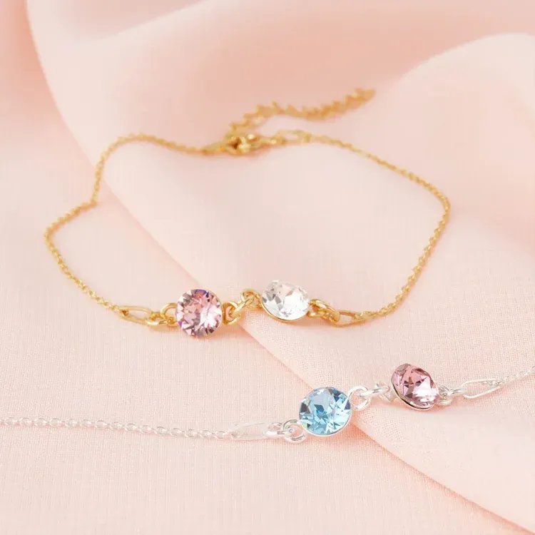 Por Amor - Pulsera de Piedras Natales para Pareja