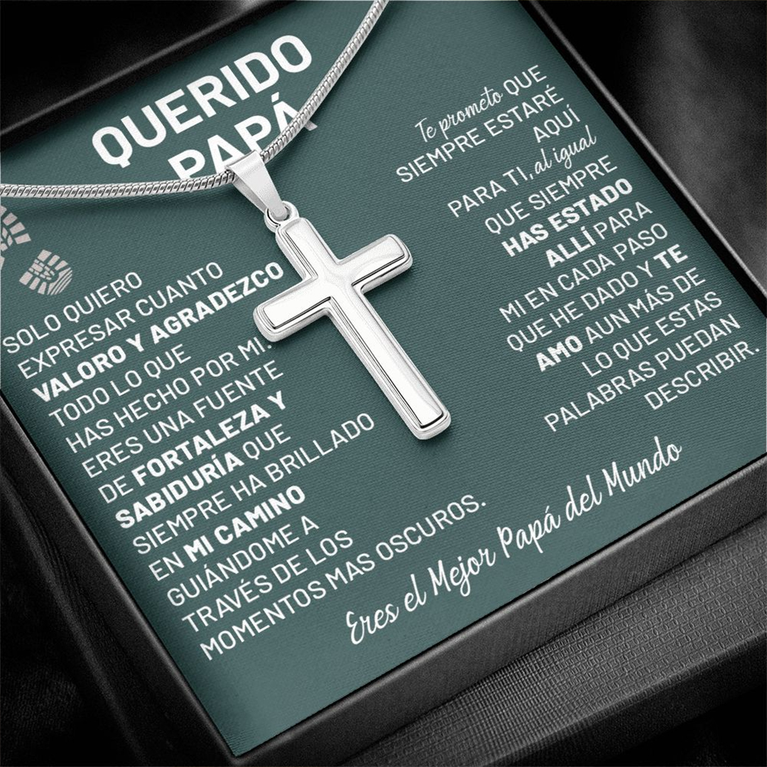 Querido Papá - Collar de Cruz