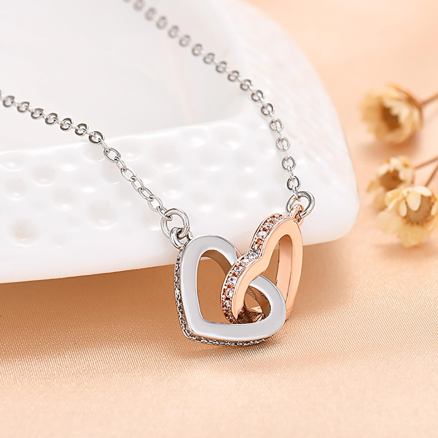 Collar De Corazones Dobles